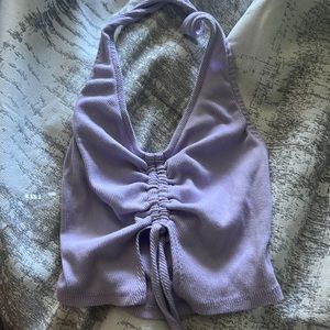Purple halter top size small in women